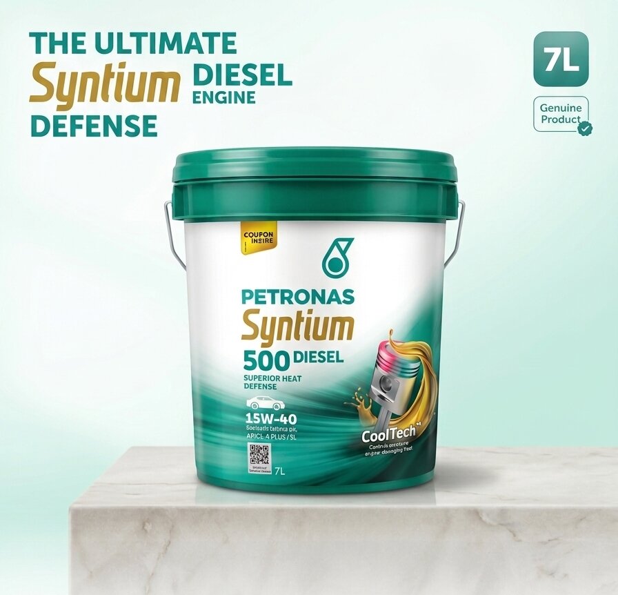 Petronas Syntium 500 Diesel 15W-40 Premium Engine Oil